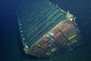 First-Ever Study Of A Sunken Shipping Container
