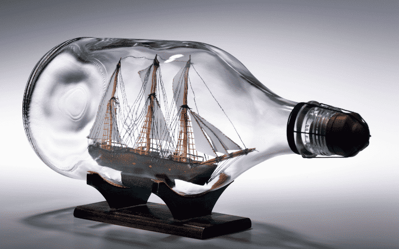 Ship in Bottle Constitution Kit