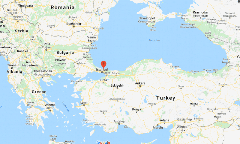 Bosphorus Strait Map 