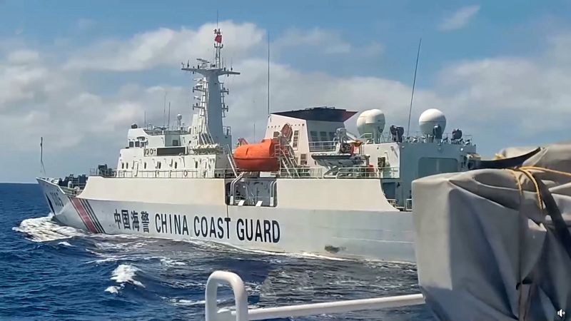 Watch: Philippine Coast Guard Reports Chinese Coast Guard For Close ...