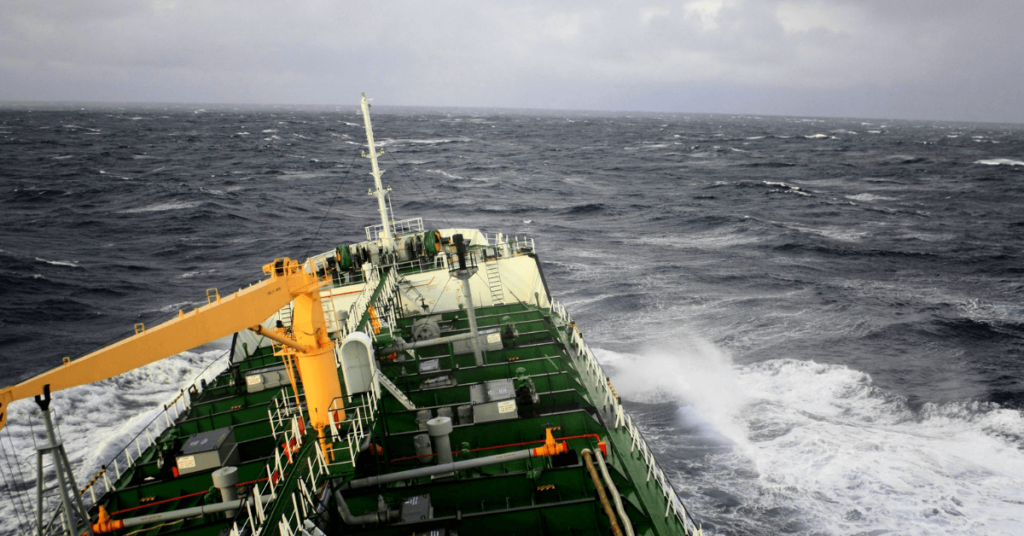 Oil Tanker in heavy weathers