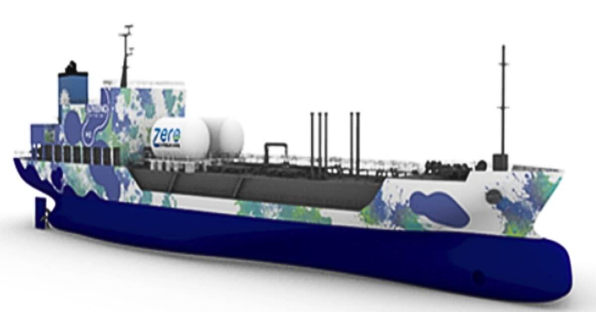 Hydrogen-Fueled Oil Tanker
