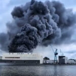 Massive Fire Destroys Building Hall & Luxury Yacht At Germany’s Lürssen Shipyard